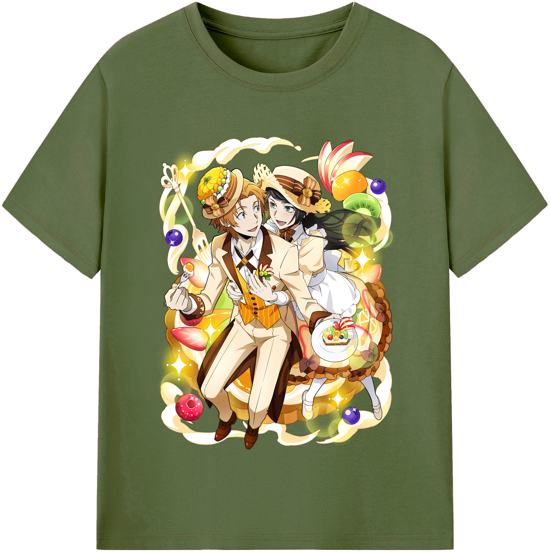 （画像用） 文豪ストレイドッグス Bungo Stray Dogs 綿100％半袖Tシャツ（フロントプリント）